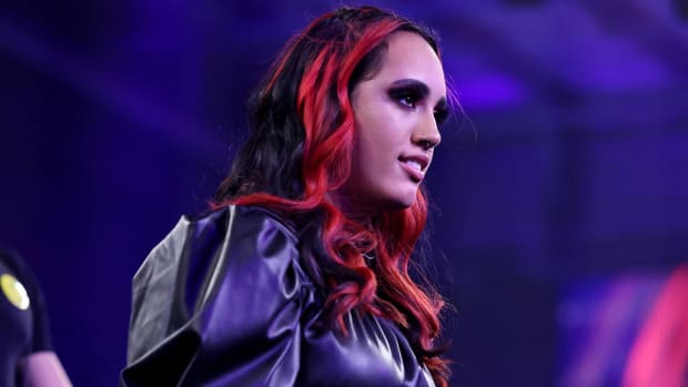Simone Johnson (aka Ava Raine) during her debut on NXT